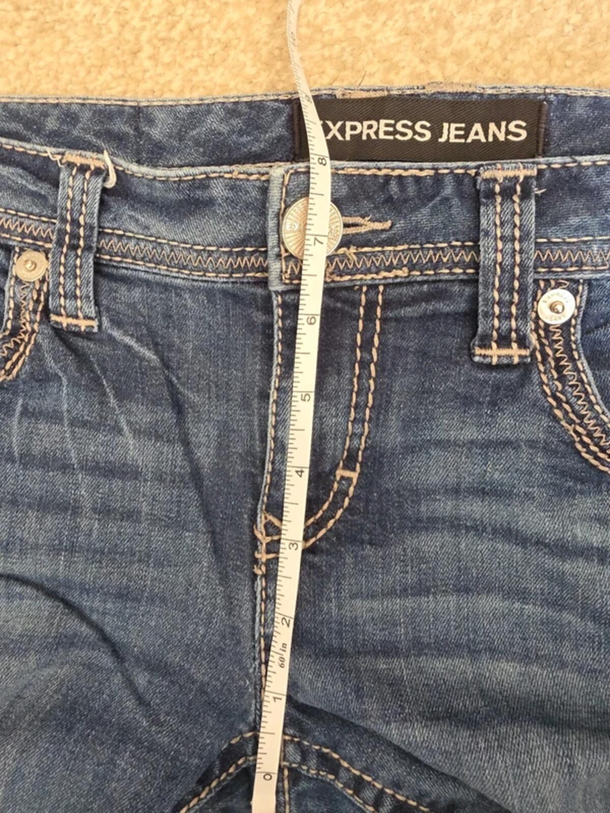Express Low Rise Barely Bootcut Vintage Y2K Jeans UK Size 10