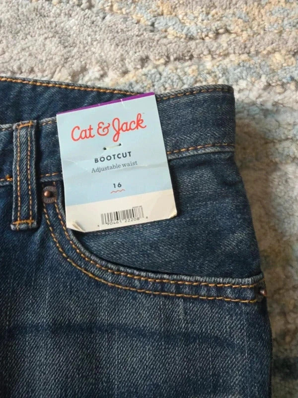 Cat & Jack Mid Rise Bootcut Jeans UK Size 8