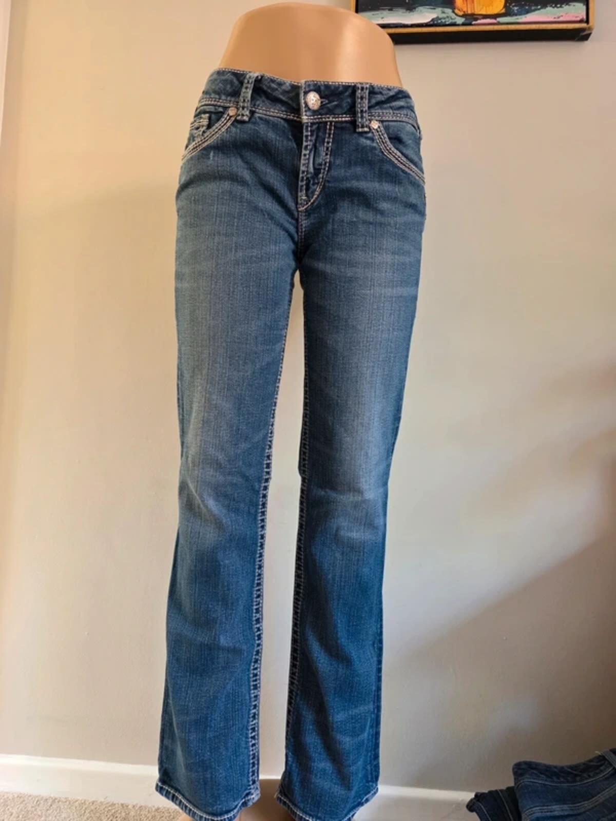 Silver Jeans Mid Rise Bootcut UK Size 12