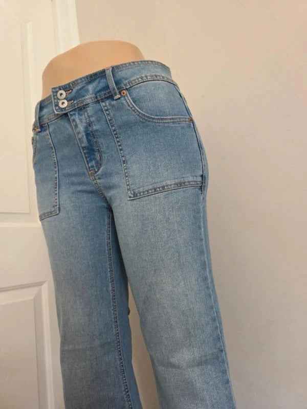 No Boundaries Mid Rise Flared Jeans UK Size 14