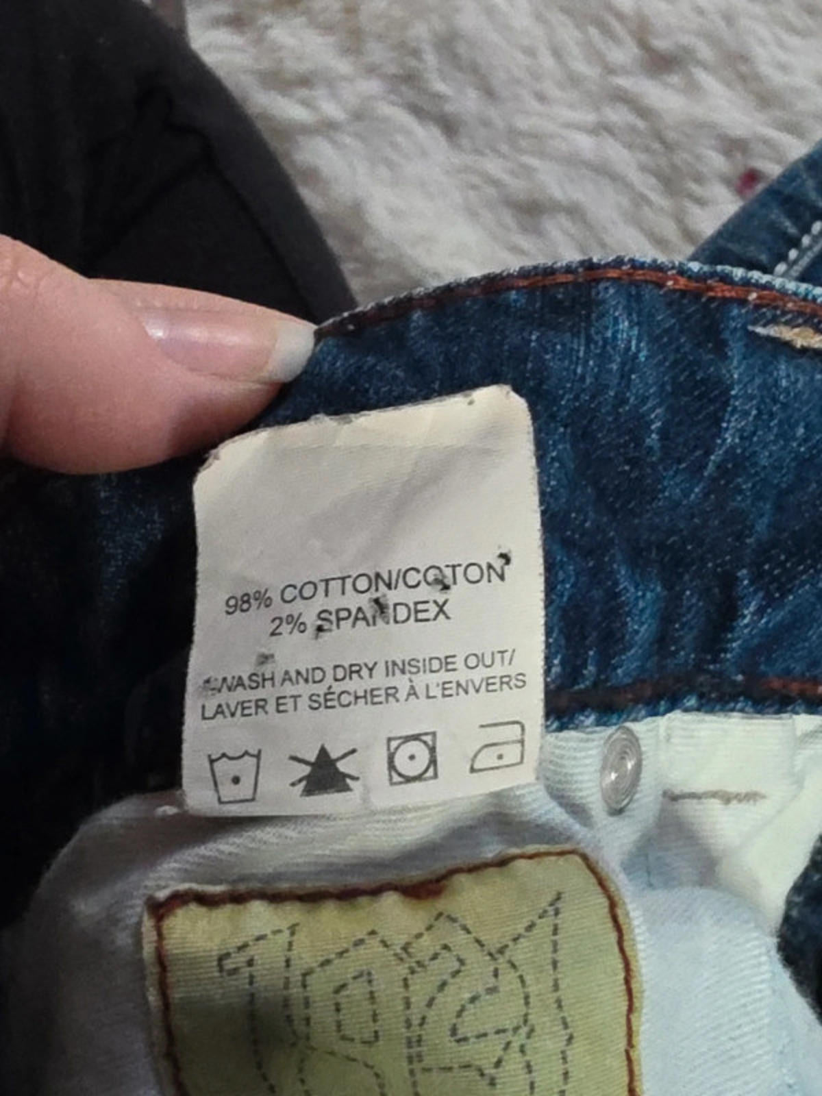 Vintage Y2K 1921 Straight Mid Rise Jeans UK Size 10