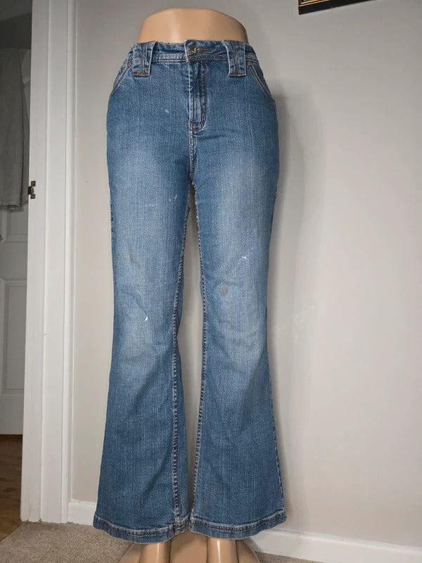D. Jeans Mid Rise Bootcut Vintage Y2K Jeans UK Size 14