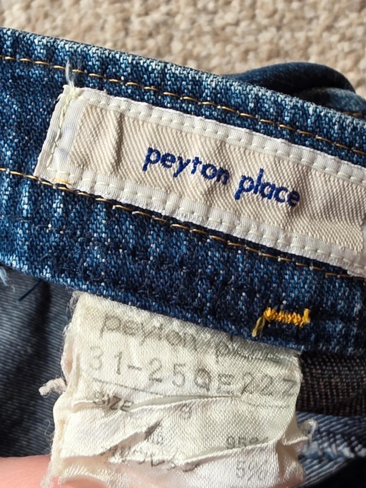 Vintage Y2K Peyton Place Mid Rise Cropped Jeans UK Size 6