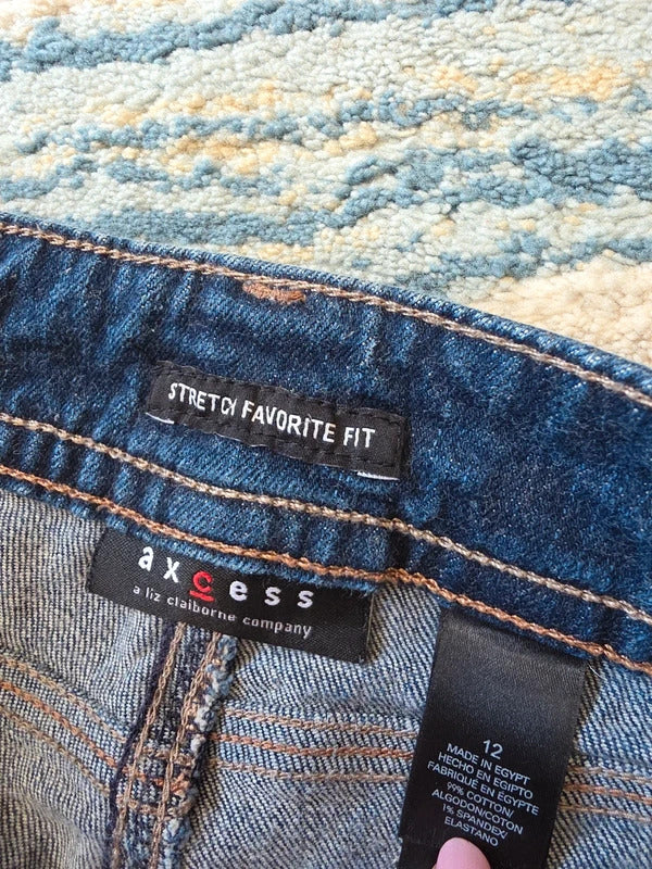 Axcess Mid Rise Bootcut Vintage Y2K Jeans UK Size 12