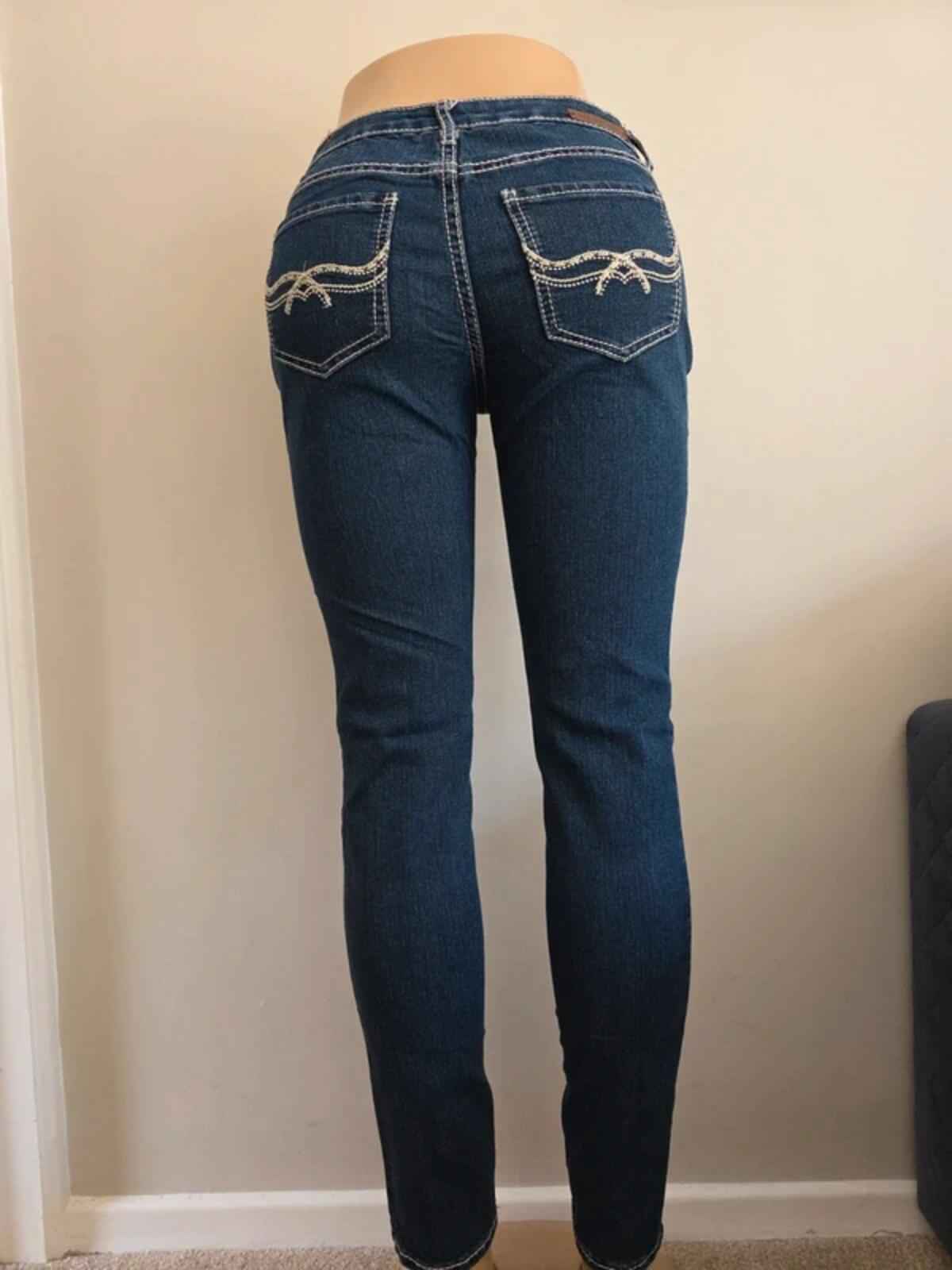 Myth of Jade Mid Rise Skinny Vintage Y2K Jeans UK Size 10
