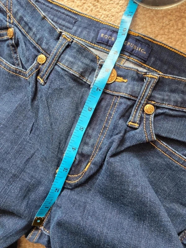 Vintage Y2K Rock & Republic Mid Rise Bootcut Jeans UK Size 8