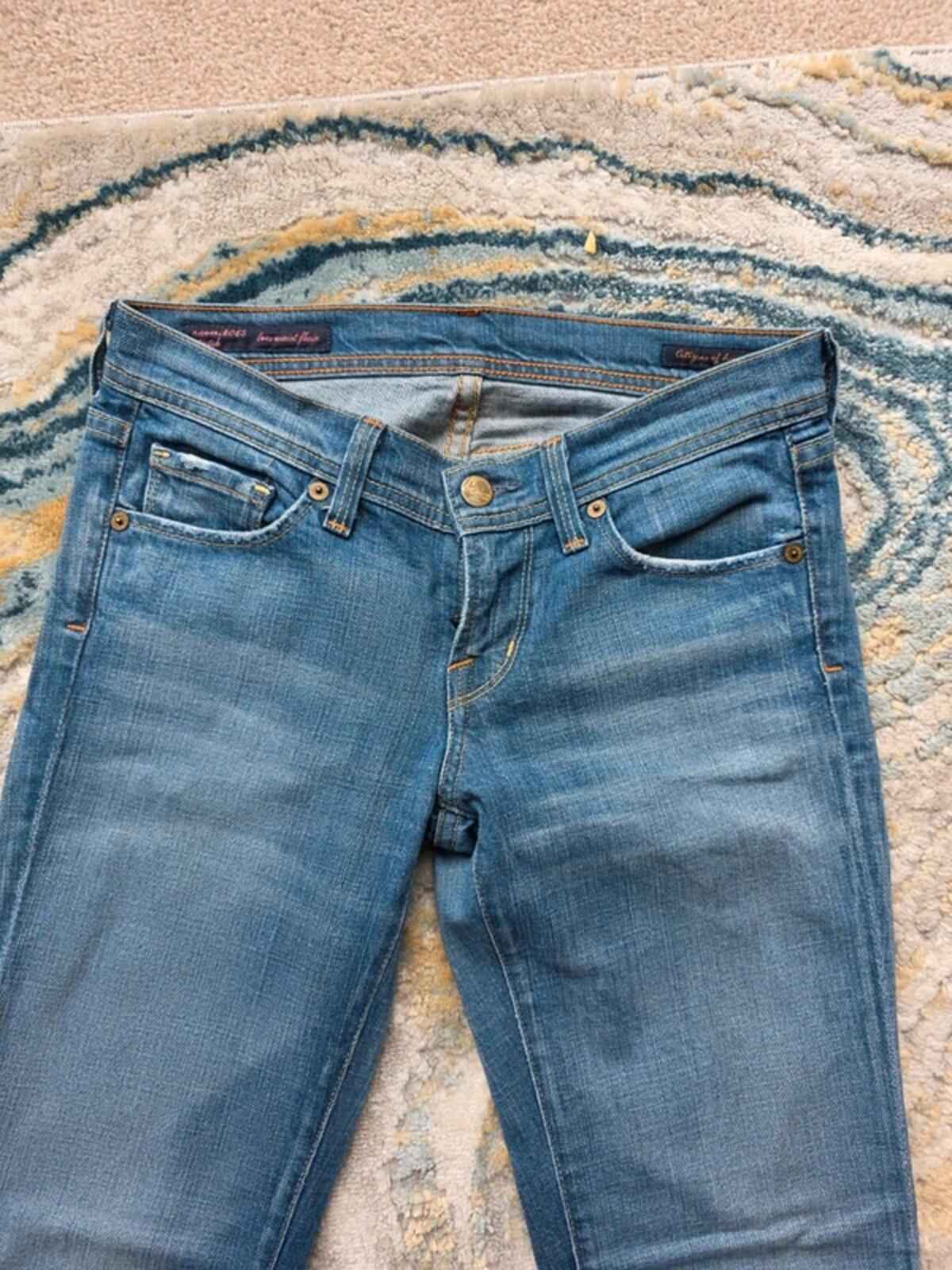 Citizens of Humanity Low Rise Flared Vintage Y2K Jeans UK Size 4/6 petite
