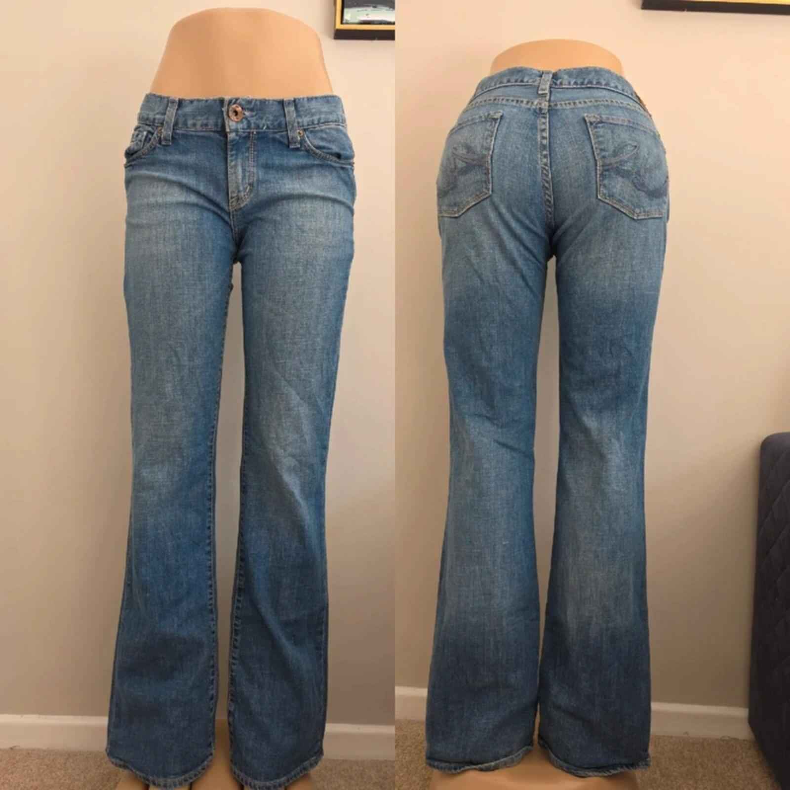 X2 Low Rise Bootcut Vintage Y2K Jeans UK Size 10 Tall