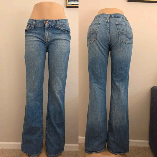 X2 Low Rise Bootcut Vintage Y2K Jeans UK Size 10 Tall