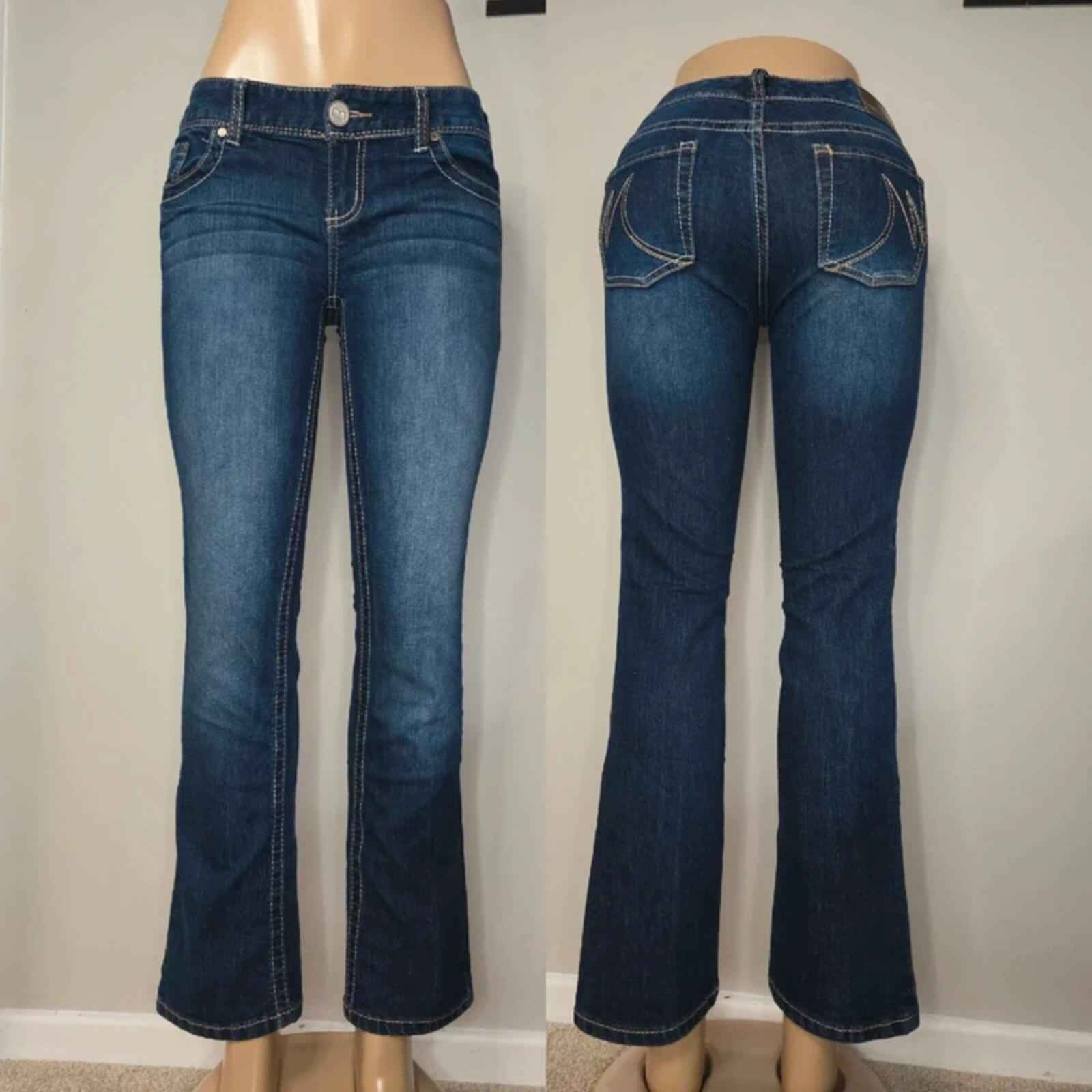 Maurices Low Rise Bootcut Jeans UK Size 8 Petite