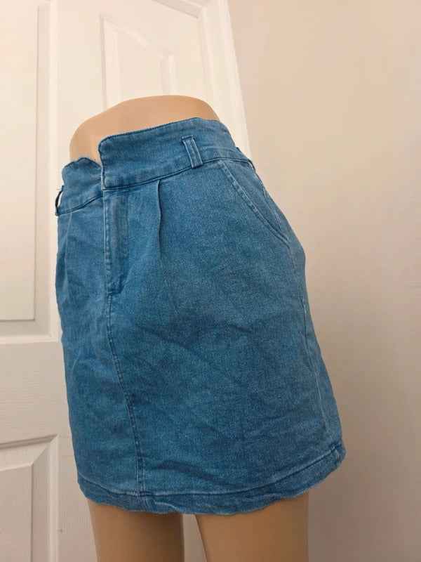 Japanese Denim Mini Skirt UK Size 8
