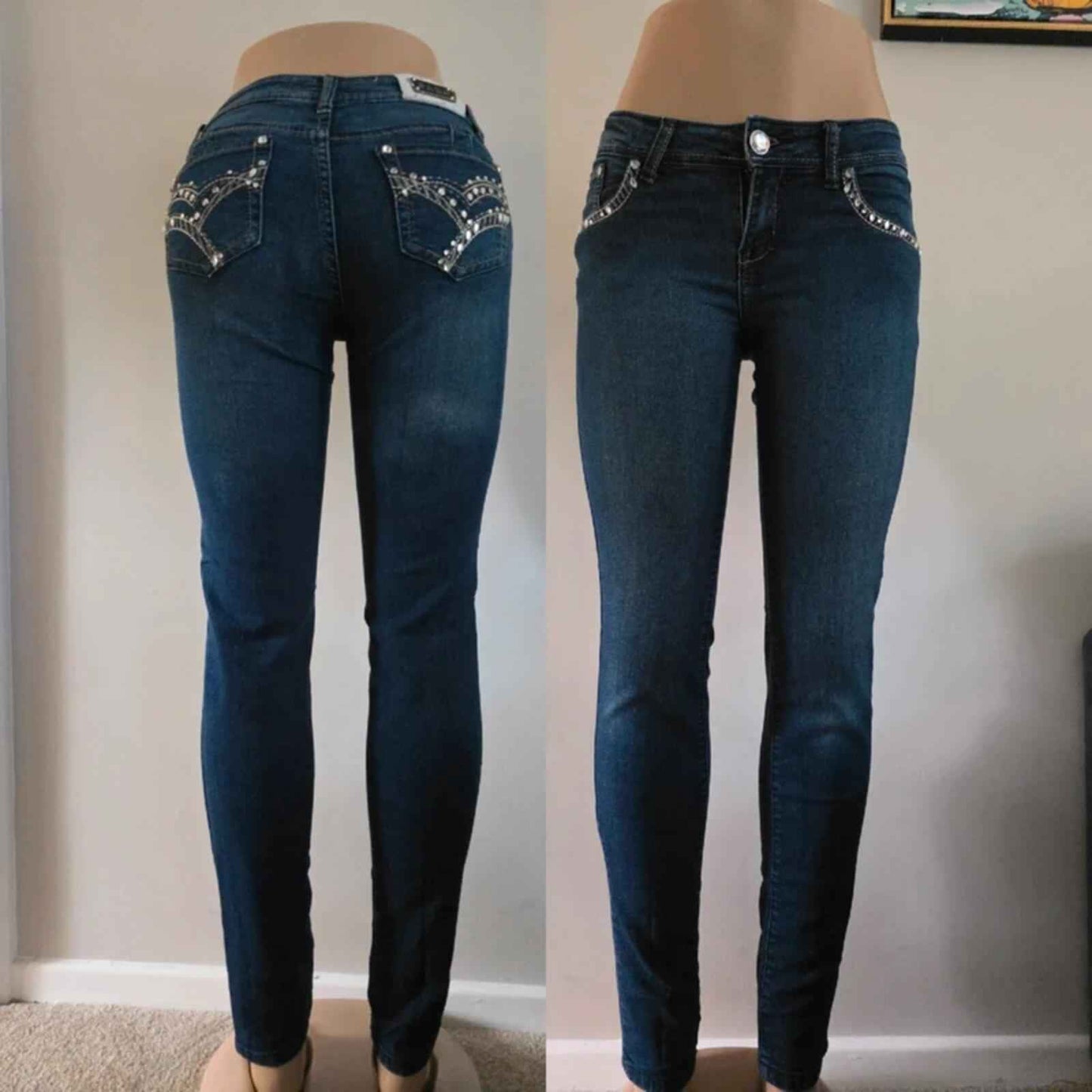 Saza Low Rise Skinny Vintage Y2K Jeans UK Size 6