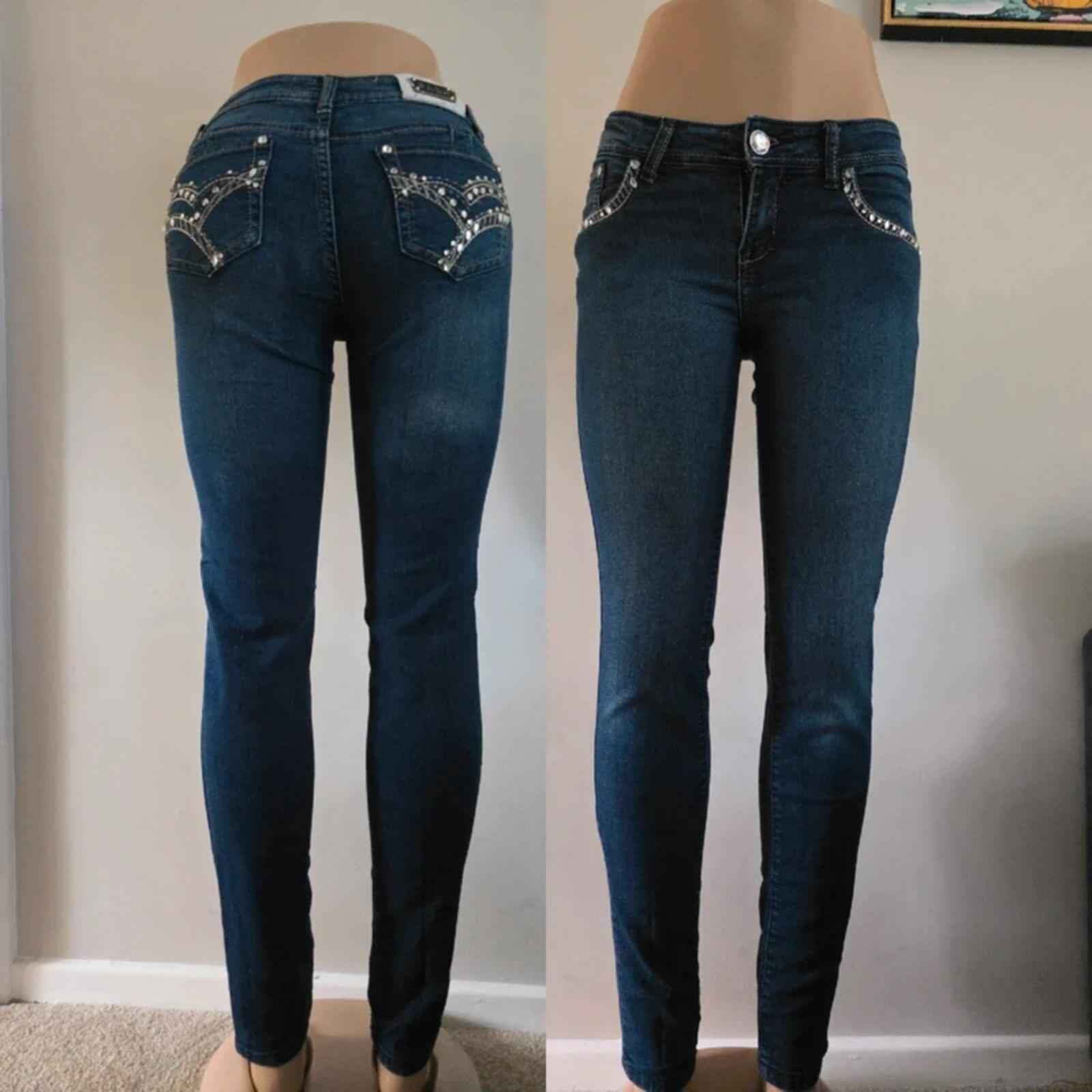 Saza Low Rise Skinny Vintage Y2K Jeans UK Size 6