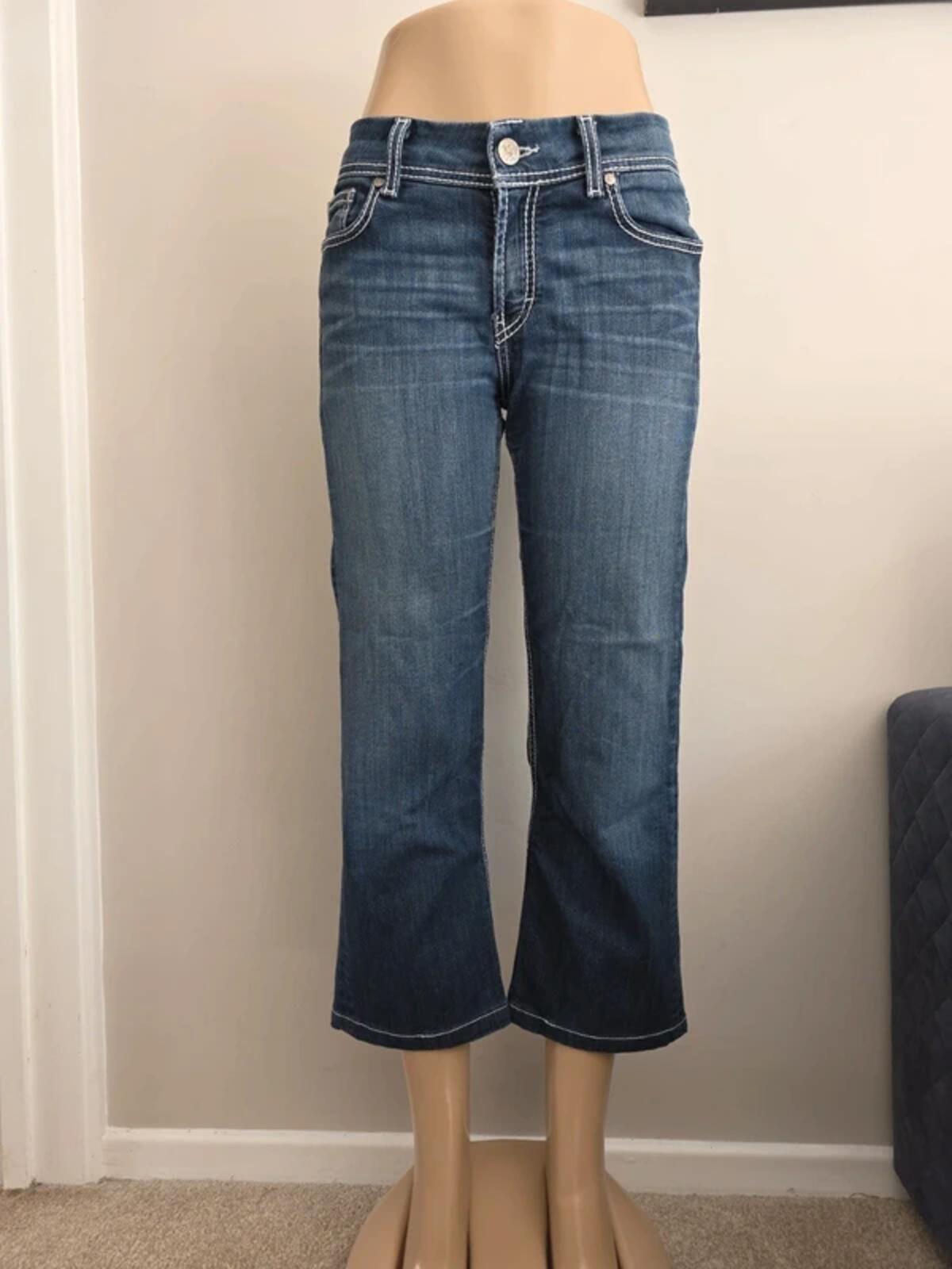 BKE Mid Rise Capri Vintage Y2K Jeans UK Size 10/12