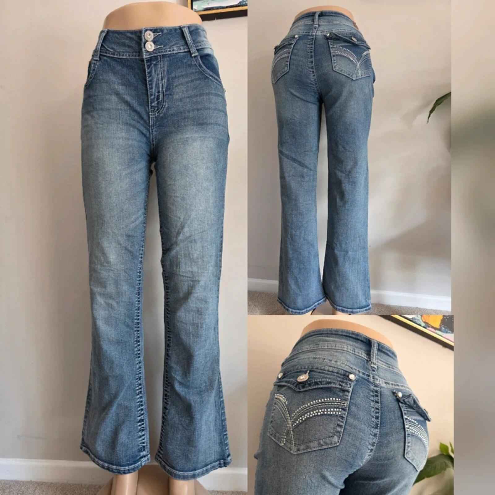 Vintage Y2K Wallflower Mid Rise Bootcut Jeans UK Size 12 Petite