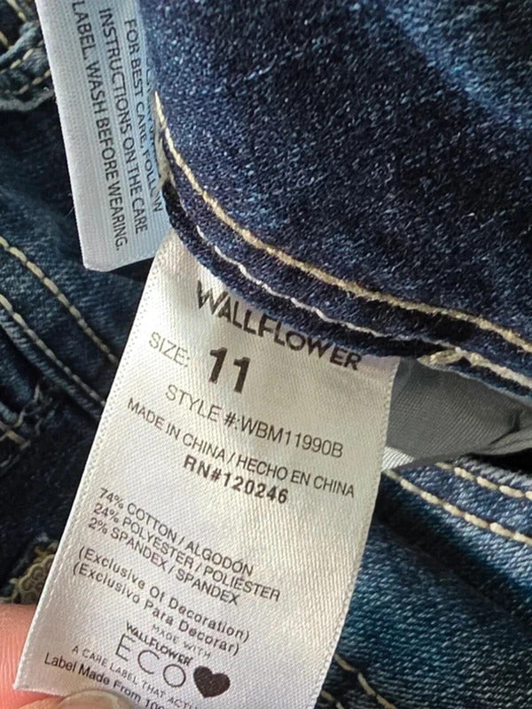 Wallflower Mid Rise Bootcut Vintage Y2K Jeans UK Size 10/12 Petite