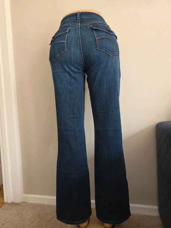 Lee Mid Rise Bootcut Vintage Y2K Jeans UK Size 10/12