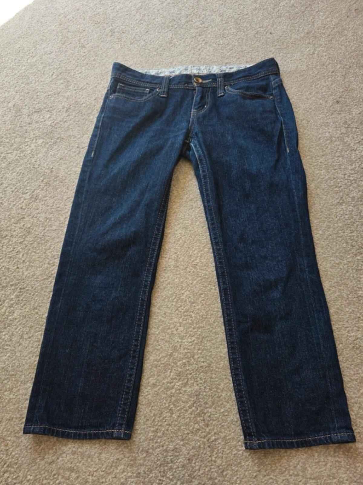 Vintage Y2K Uniqlo Low Rise Cropped Jeans UK Size 6