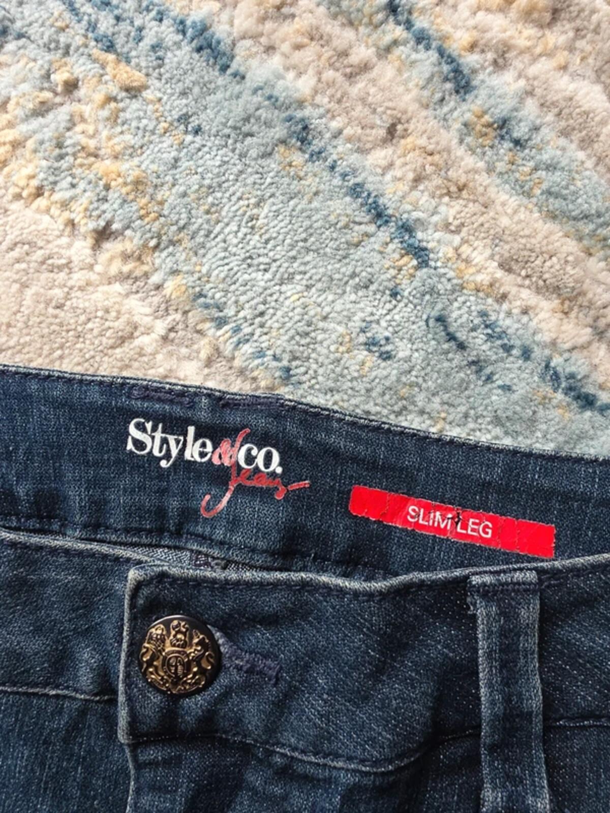 Style & Co Mid Rise Straight Vintage Y2K Jeans UK Size 10 Petite