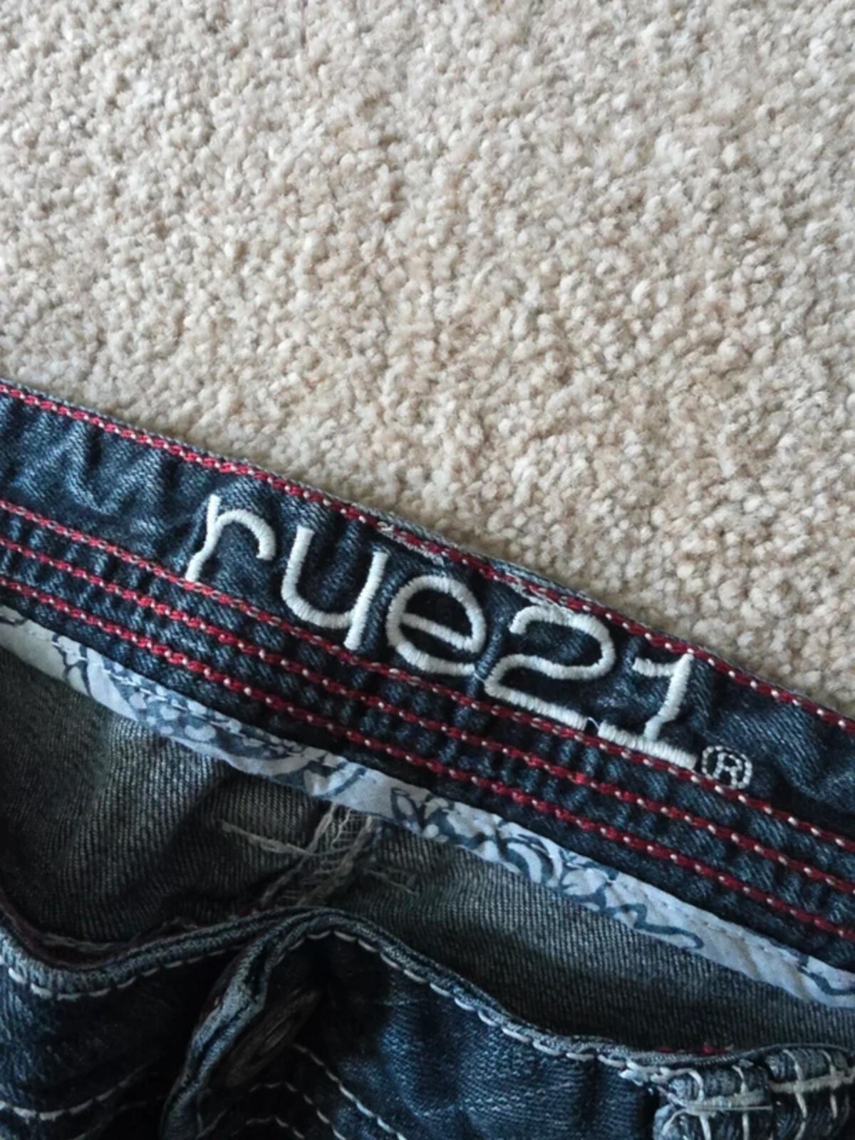 Rue 21 Mid Rise Bootcut Vintage Y2K Jeans UK Size 10/12 Tall