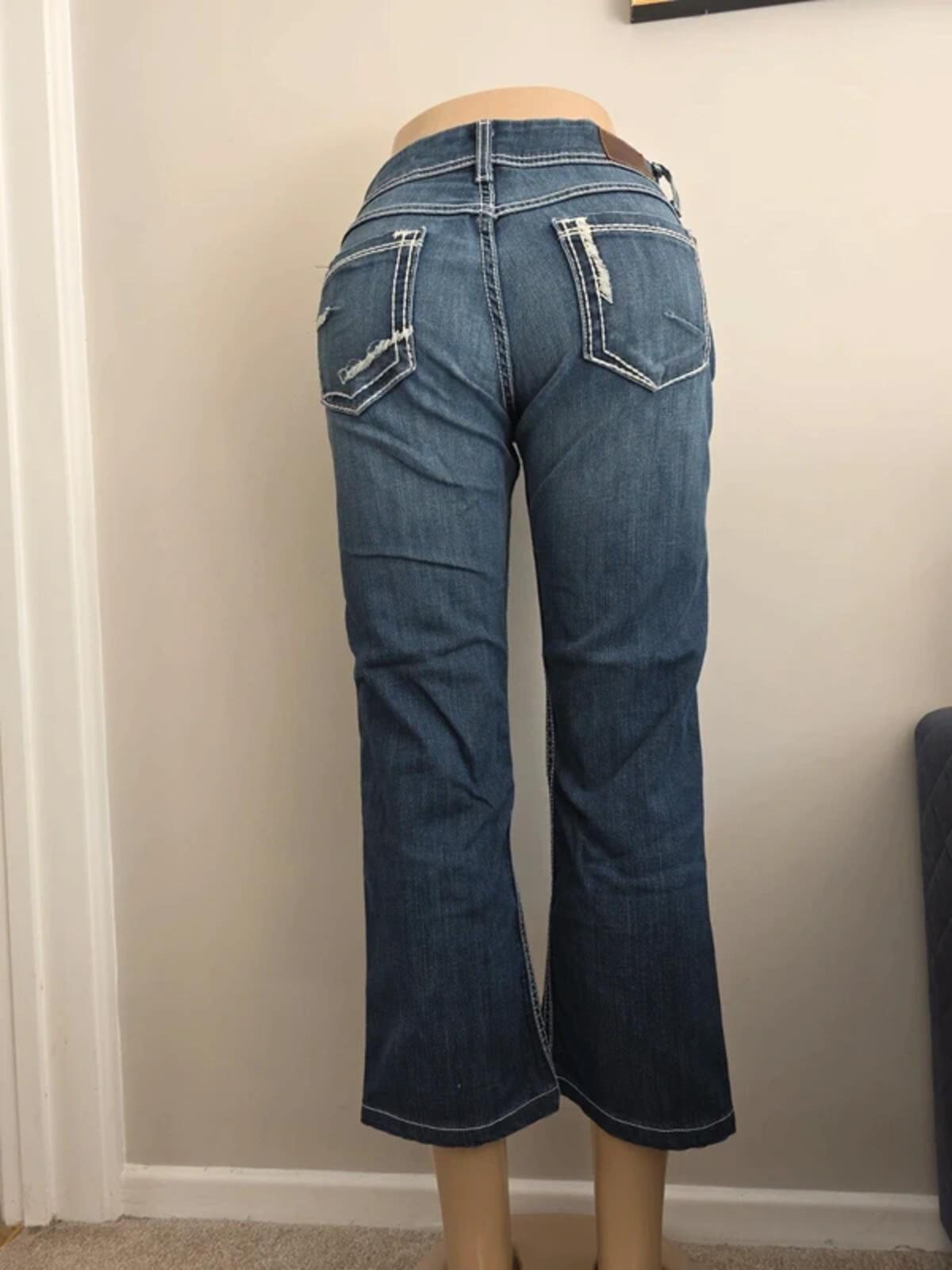 BKE Mid Rise Capri Vintage Y2K Jeans UK Size 10/12