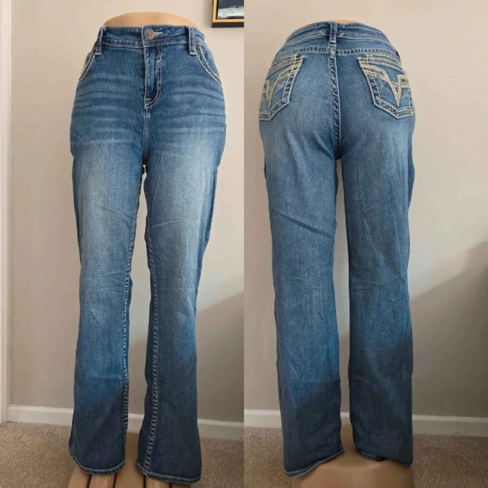 Vigoss High Rise Bootcut Vintage Y2K Jeans UK Size 16 Tall