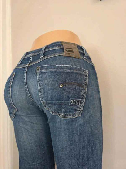 G-Star Raw Low Rise Skinny Vintage Y2K Jeans UK Size 8