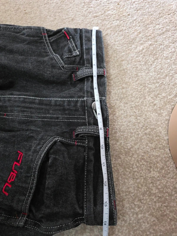 FUBU High Rise Cargo Jeans UK Size 8 Petite