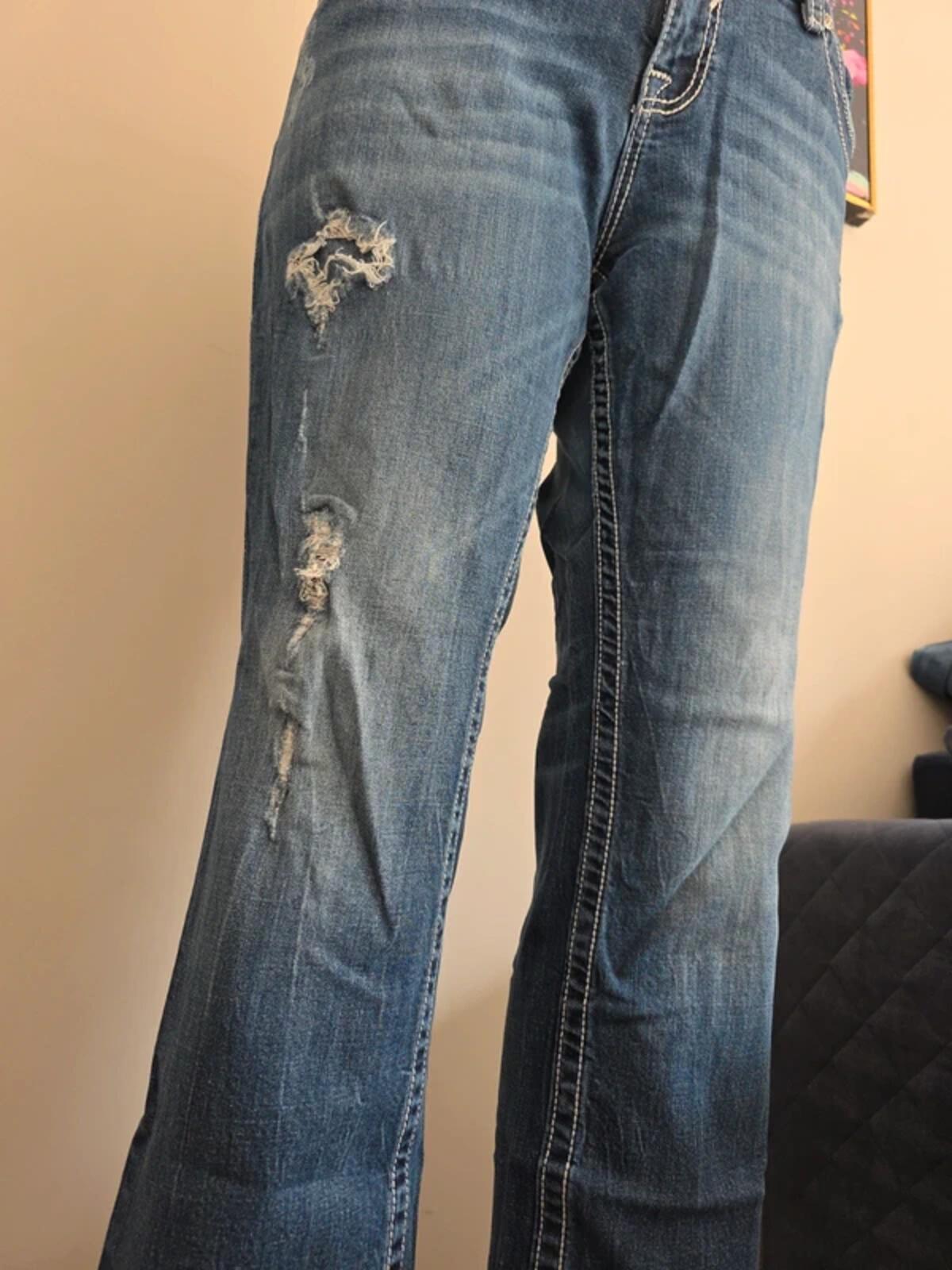 Vigoss Mid Rise Straight Relaxed Vintage Y2K Jeans UK Size 18