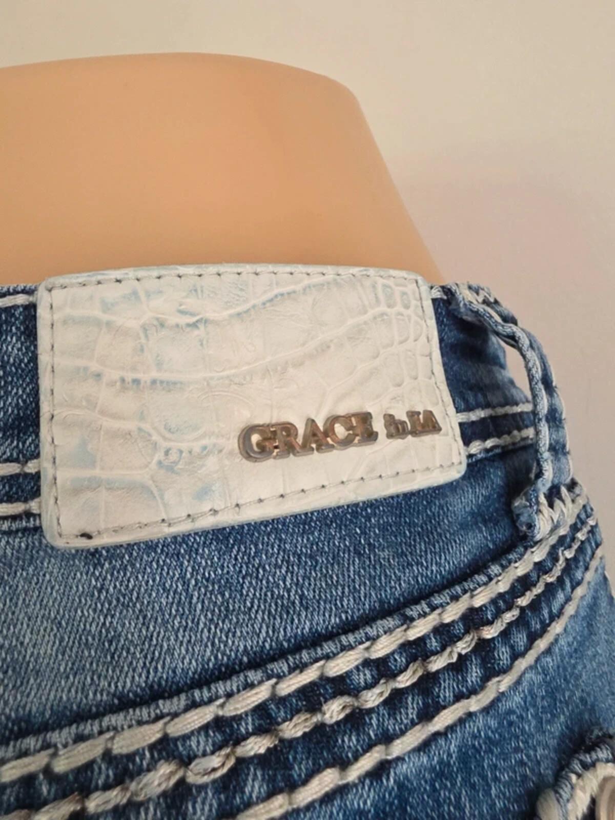 Grace in LA Mid Rise Bootcut Vintage Y2K Jeans UK Size 10 Tall