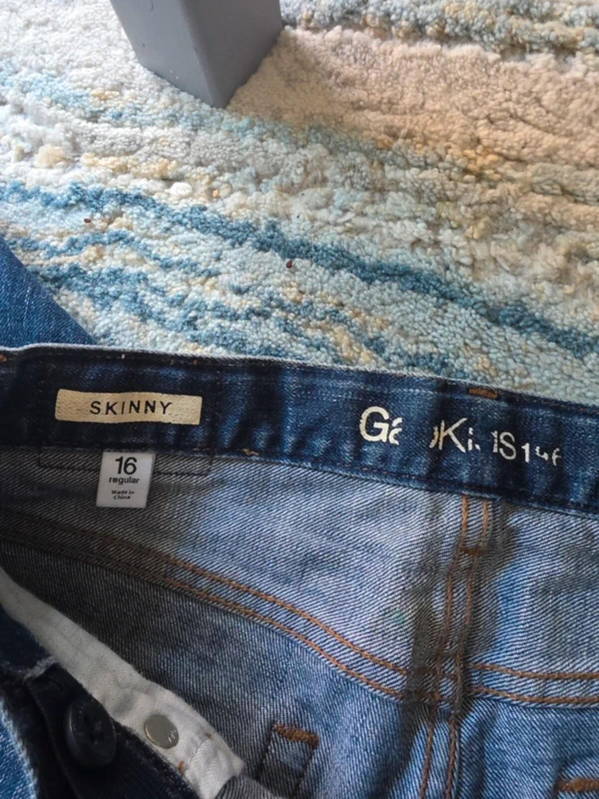 Gap Low Rise Skinny Vintage Y2K Jeans UK Size 4/6 Petite