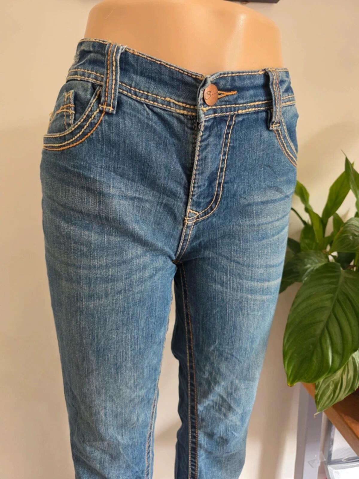 Vintage Y2K Supplies Mid Rise Straight Leg Jeans UK Size 16