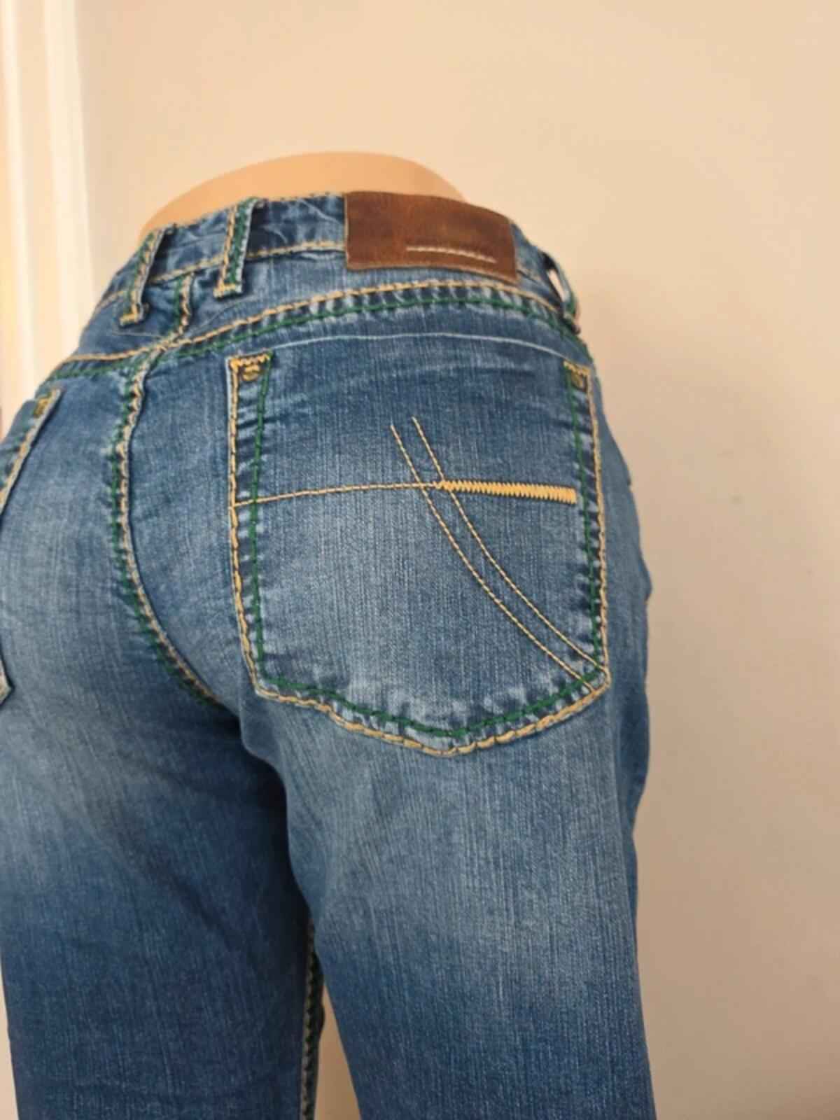 Camp David Mid Rise Wide Leg Relaxed Jeans UK Size 14 Petite