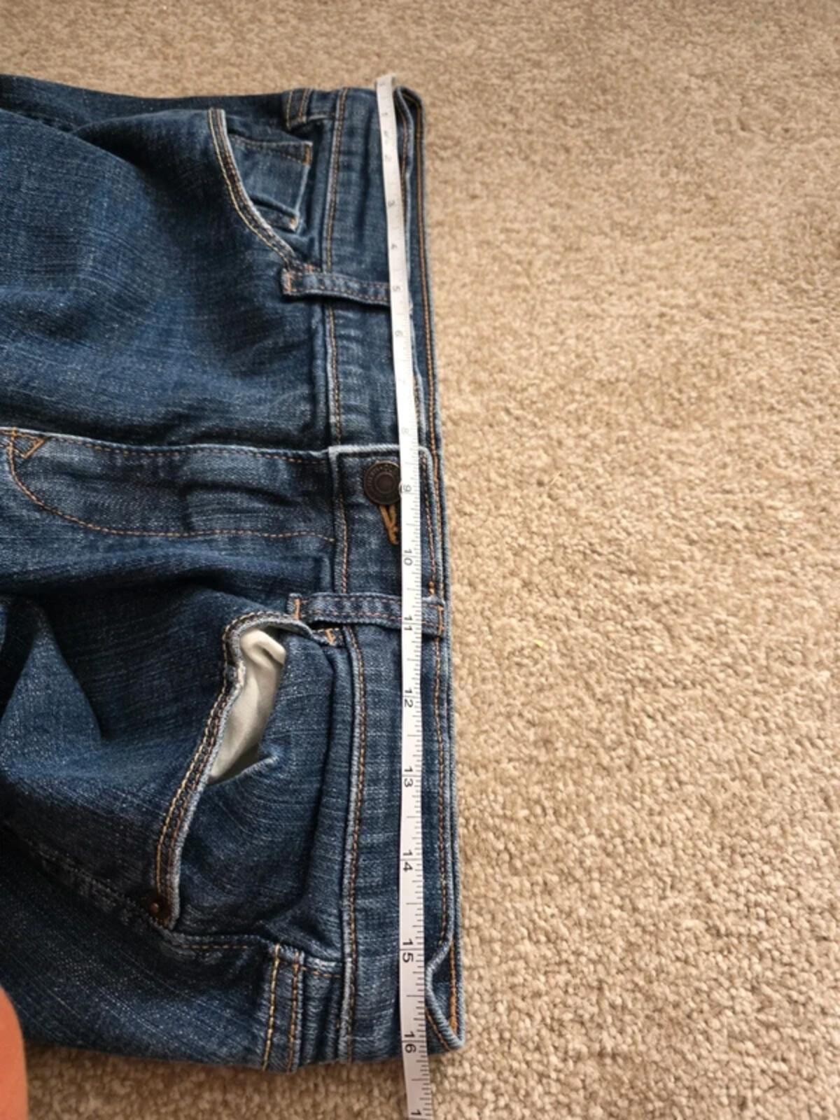 Vintage Y2K Old Navy Mid Rise Wide Leg Bootcut Jeans UK Size 12