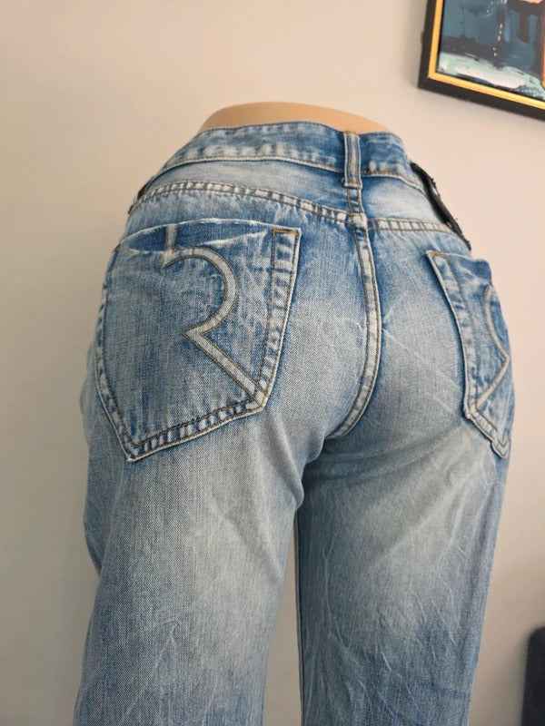 Warren Webber Mid Rise Straight Leg Tall Jeans UK Size 12/14