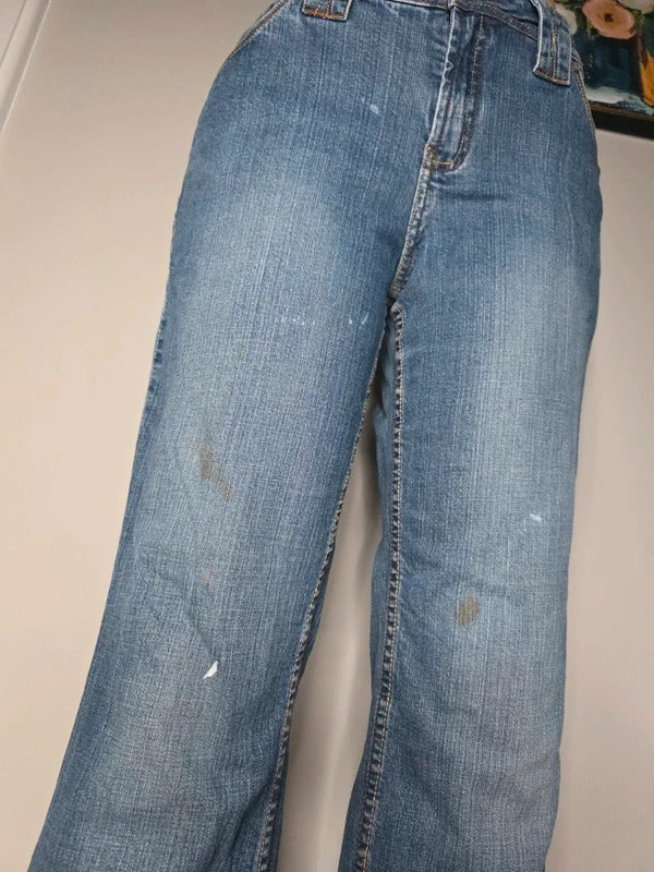 D. Jeans Mid Rise Bootcut Vintage Y2K Jeans UK Size 14