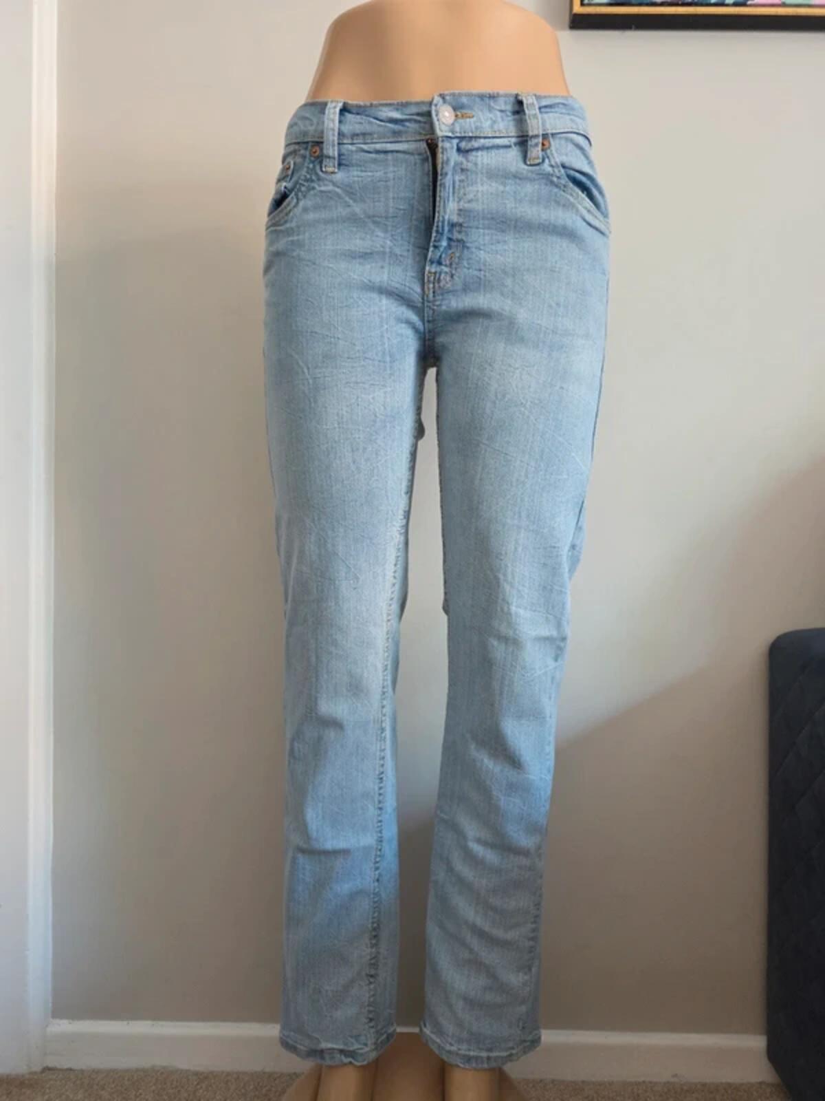 Levi's 502 Mid Rise Slim Vintage Y2K Jeans UK Size 10 Petite