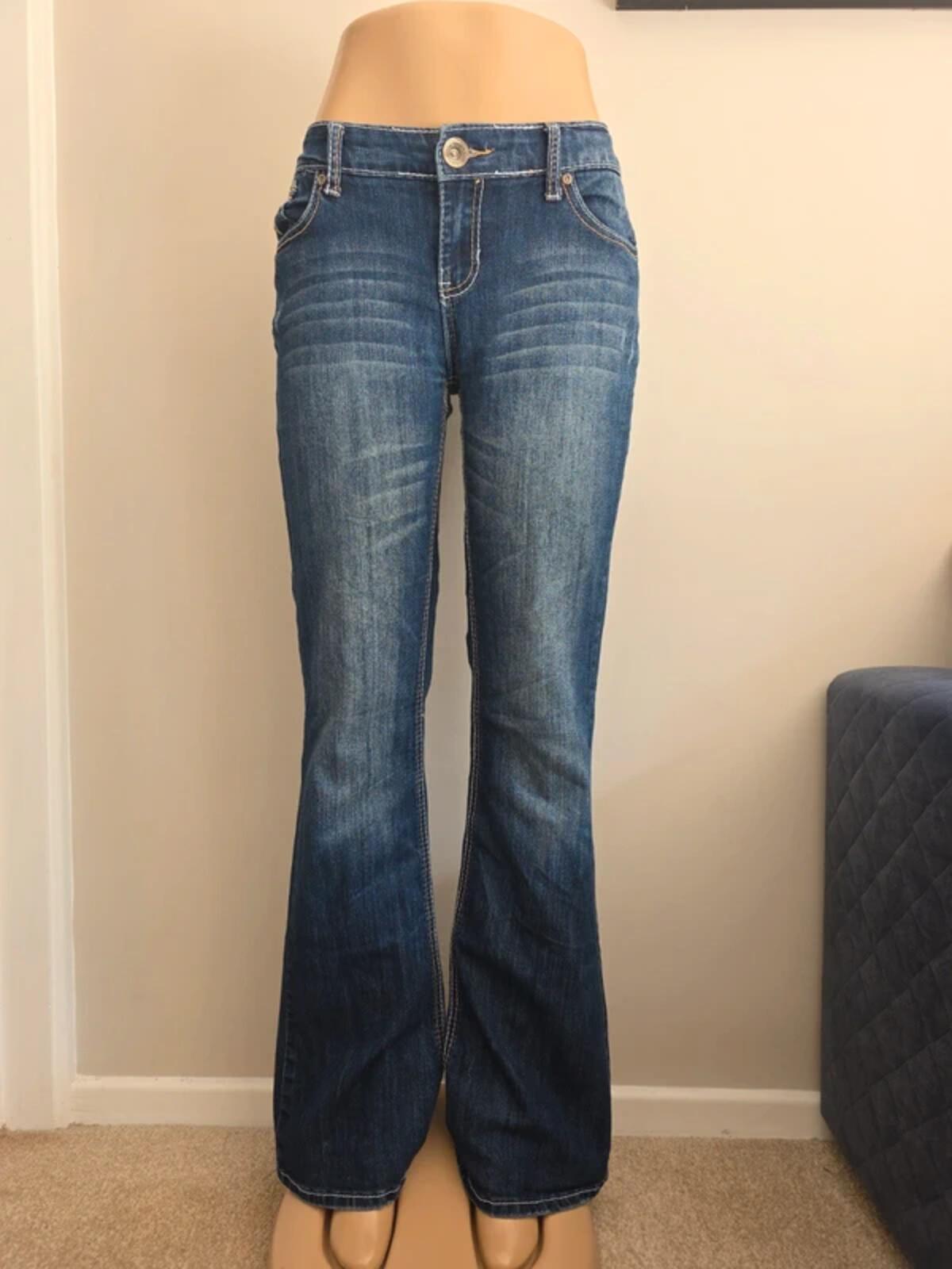 Vanity Low Rise Bootcut Vintage Y2K Jeans UK Size 8/10 Tall