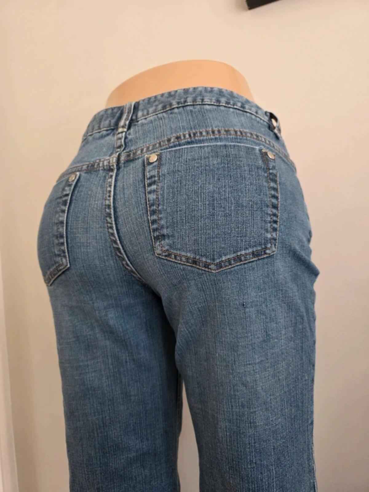 Vintage Y2K Thalia Sodi Mid Rise Flared Jeans UK Size 14