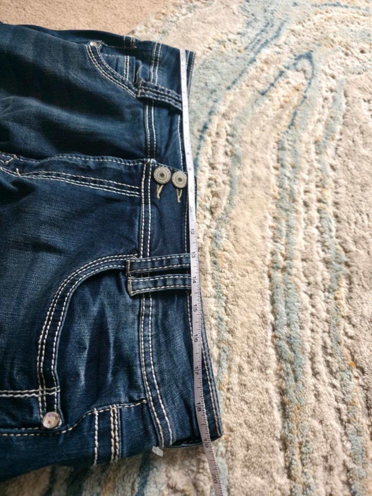 Wallflower Vintage Y2K High Rise Relaxed Bootcut Jeans UK Size 18 Petite