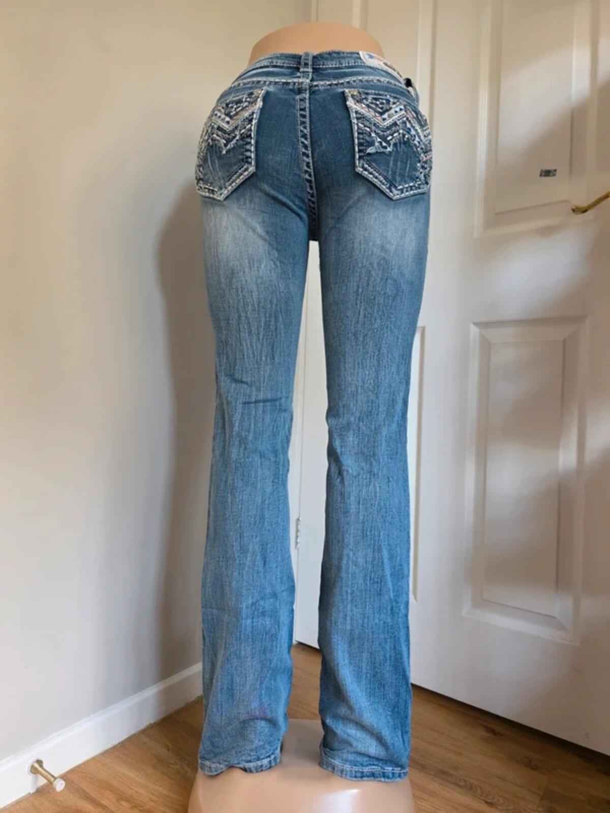 Grace in LA Mid Rise Bootcut Vintage Y2K Jeans UK Size 8 Tall