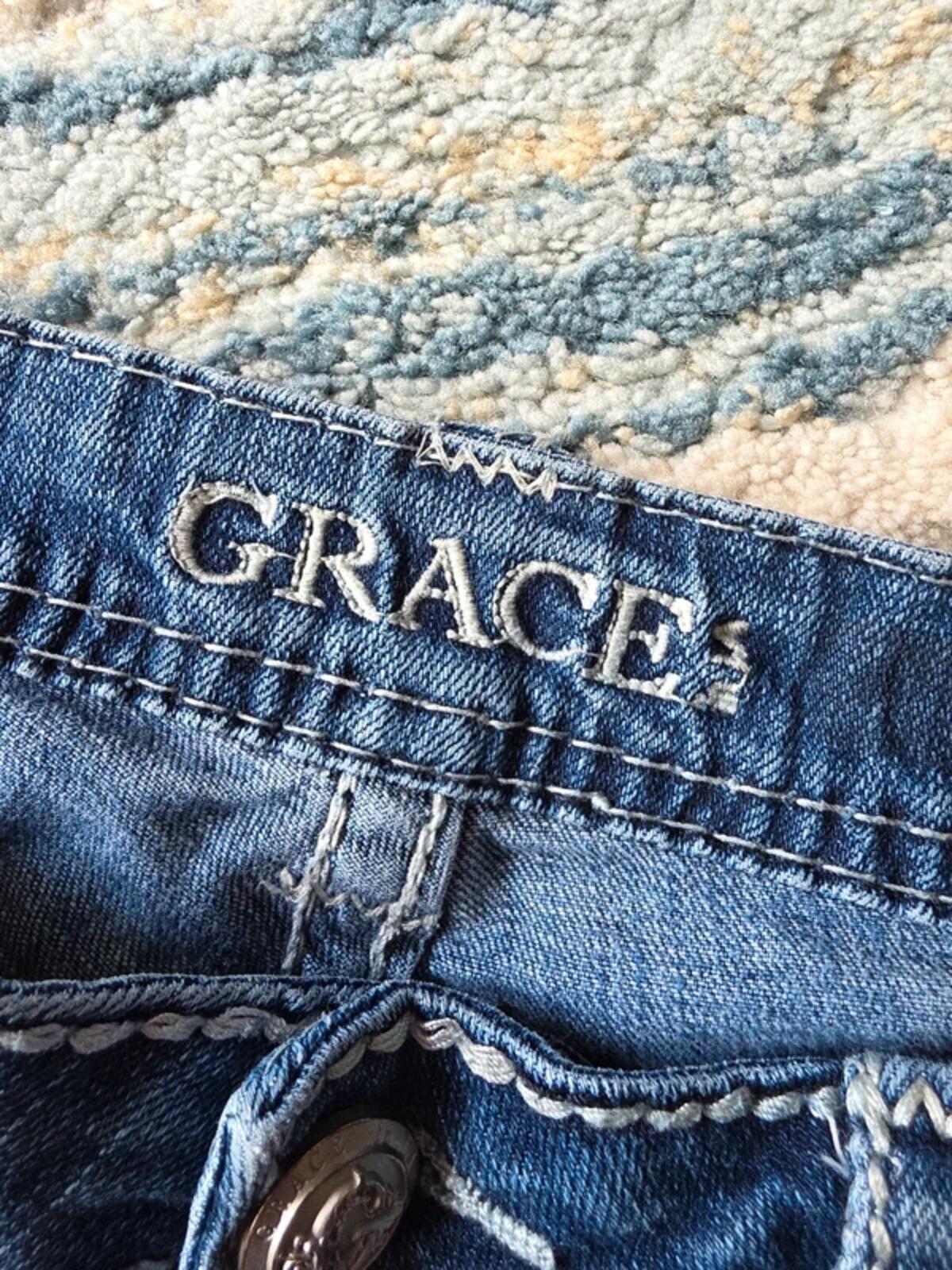 Grace in LA Mid Rise Bootcut Vintage Y2K Jeans UK Size 10 Tall