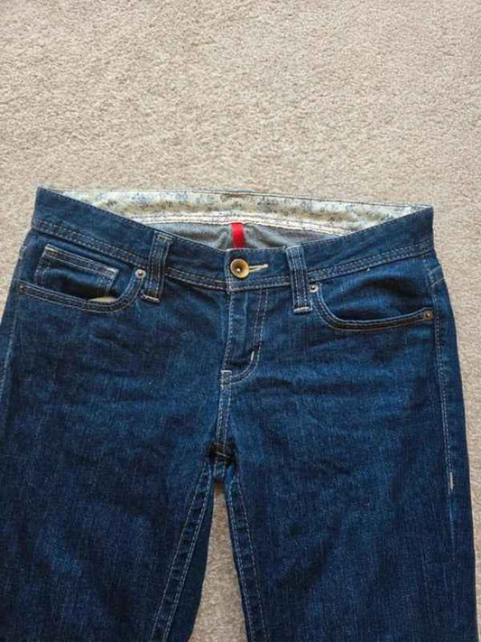 Vintage Y2K Ultra Low Rise Cropped Uniqlo Jeans UK Size 4/6