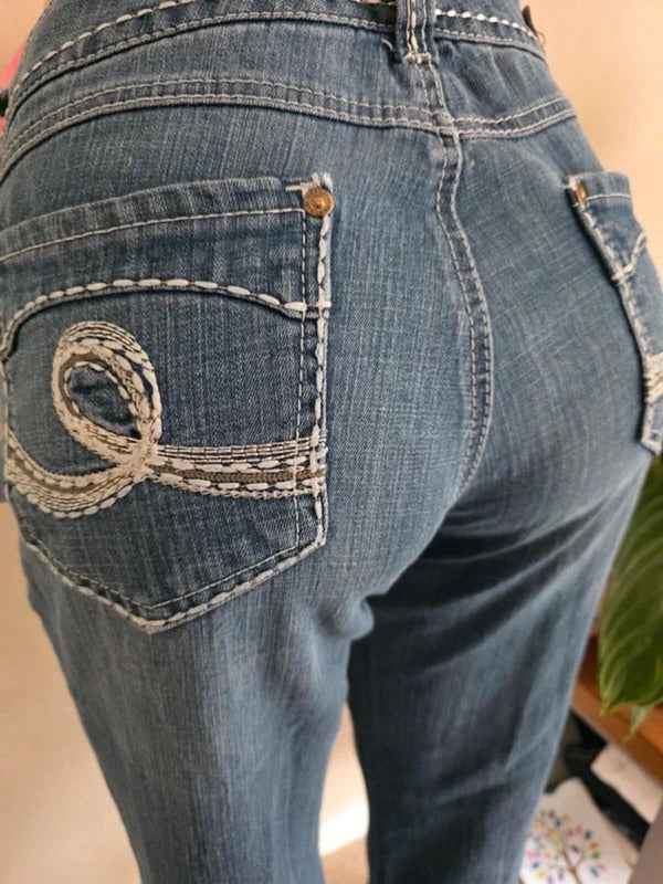 Vintage Y2K Seven7 Mid Rise Bootcut Jeans UK Size 16