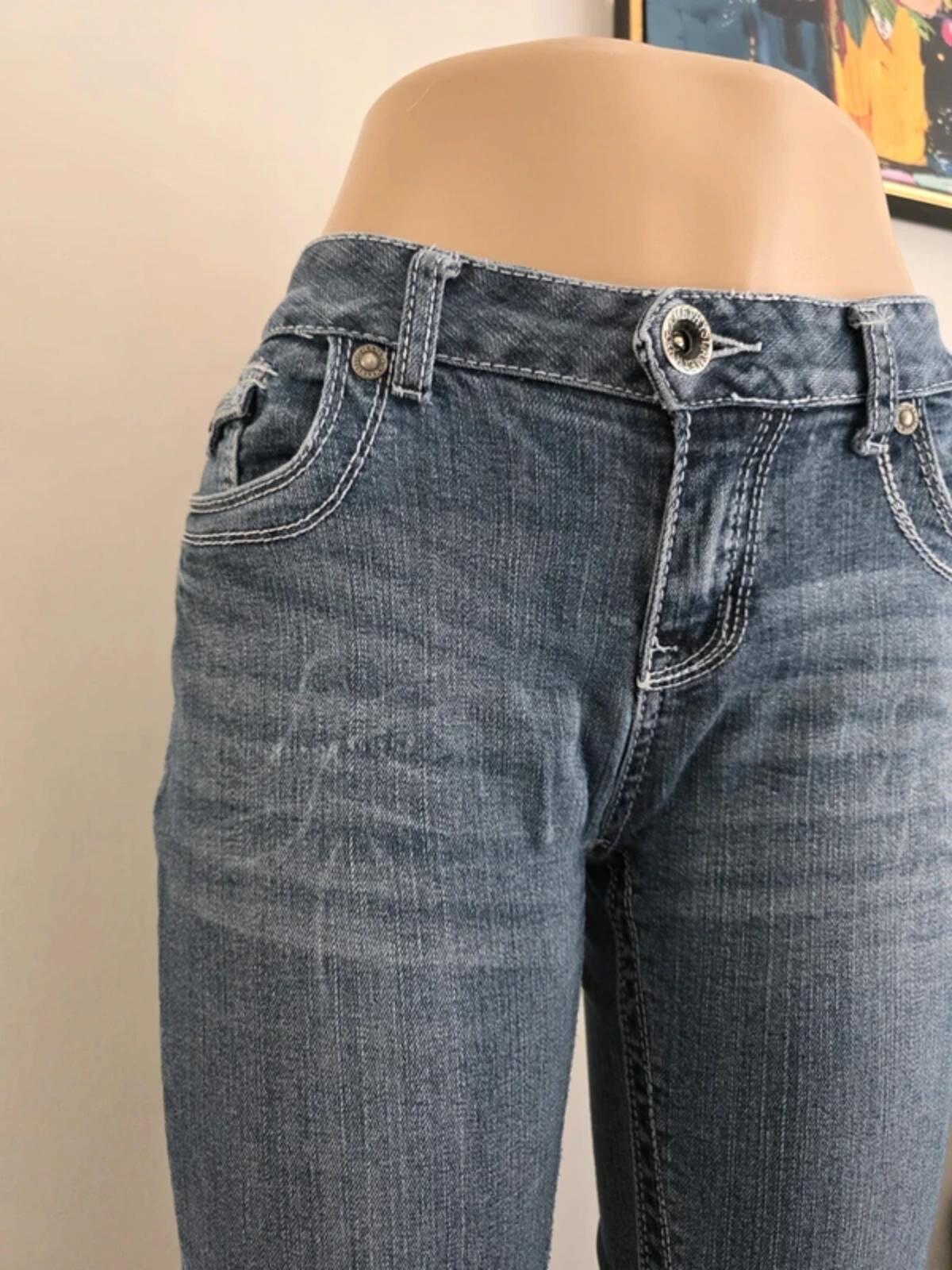 Vintage Y2K Amethyst Mid Rise Bootcut Jeans UK Size 14