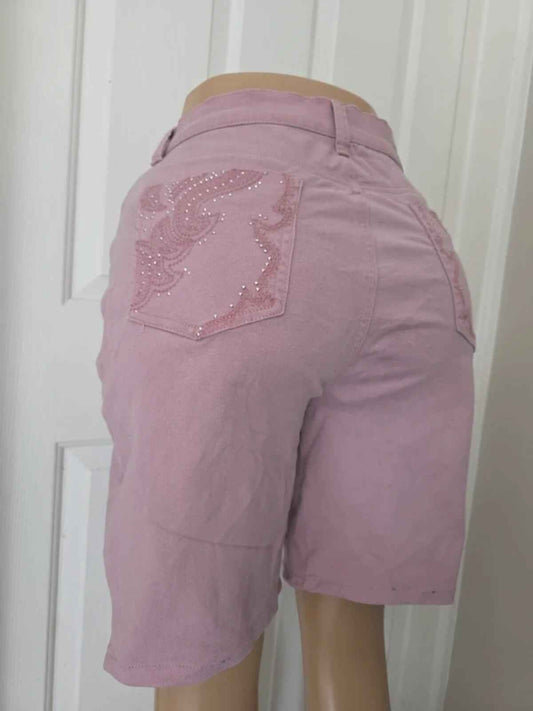 Gloria Vanderbilt Amanda Slimming Effect Vintage Y2K Shorts UK Size 14