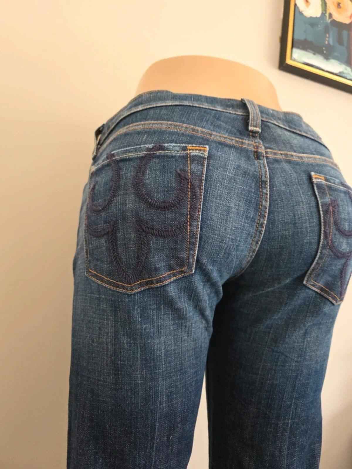 DPD Low Rise Bootcut Vintage Y2K Jeans UK Size 10 Tall