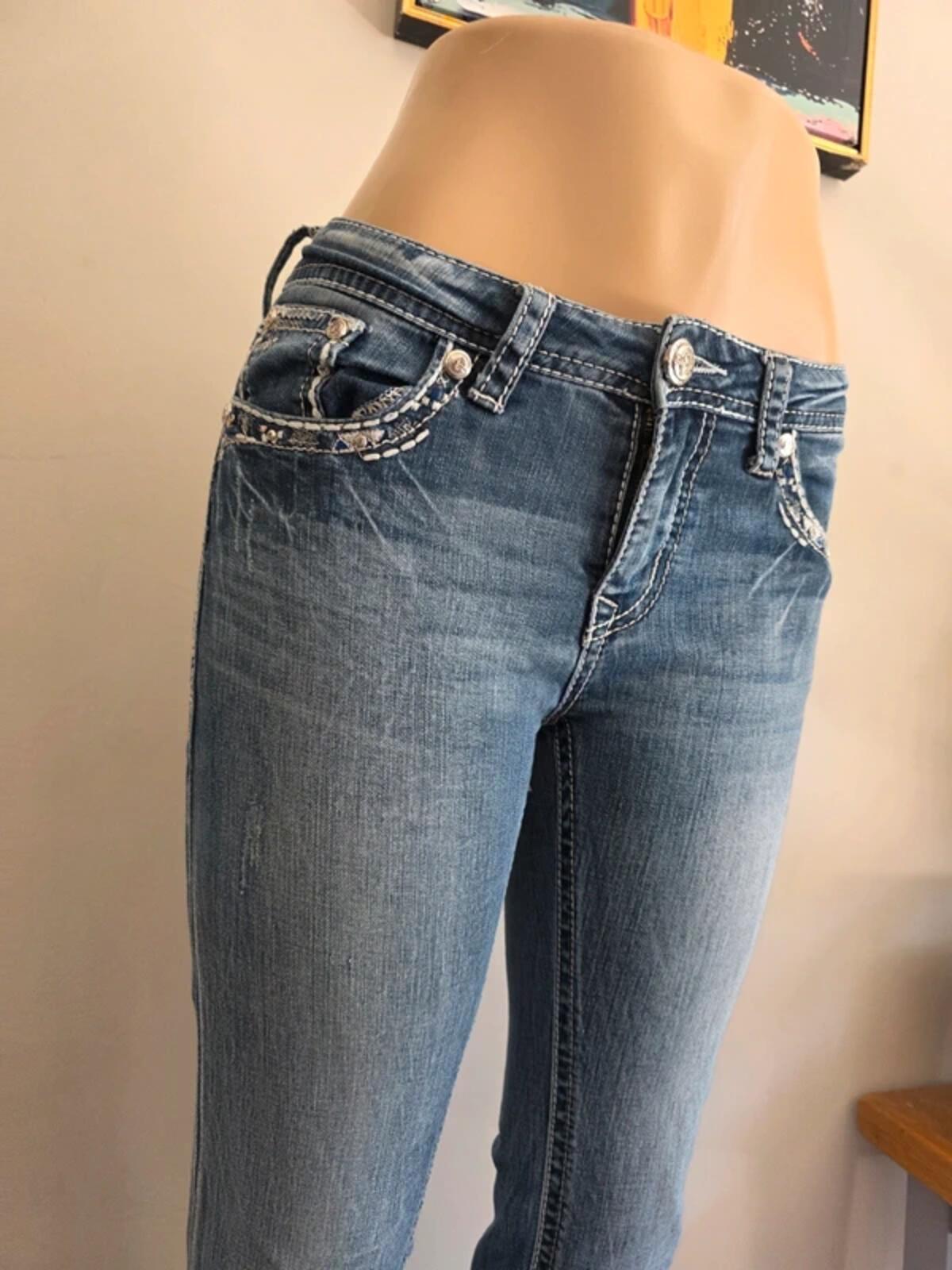 Vintage Y2K Grace in LA Mid Rise Bootcut Jeans UK Size 6 Tall