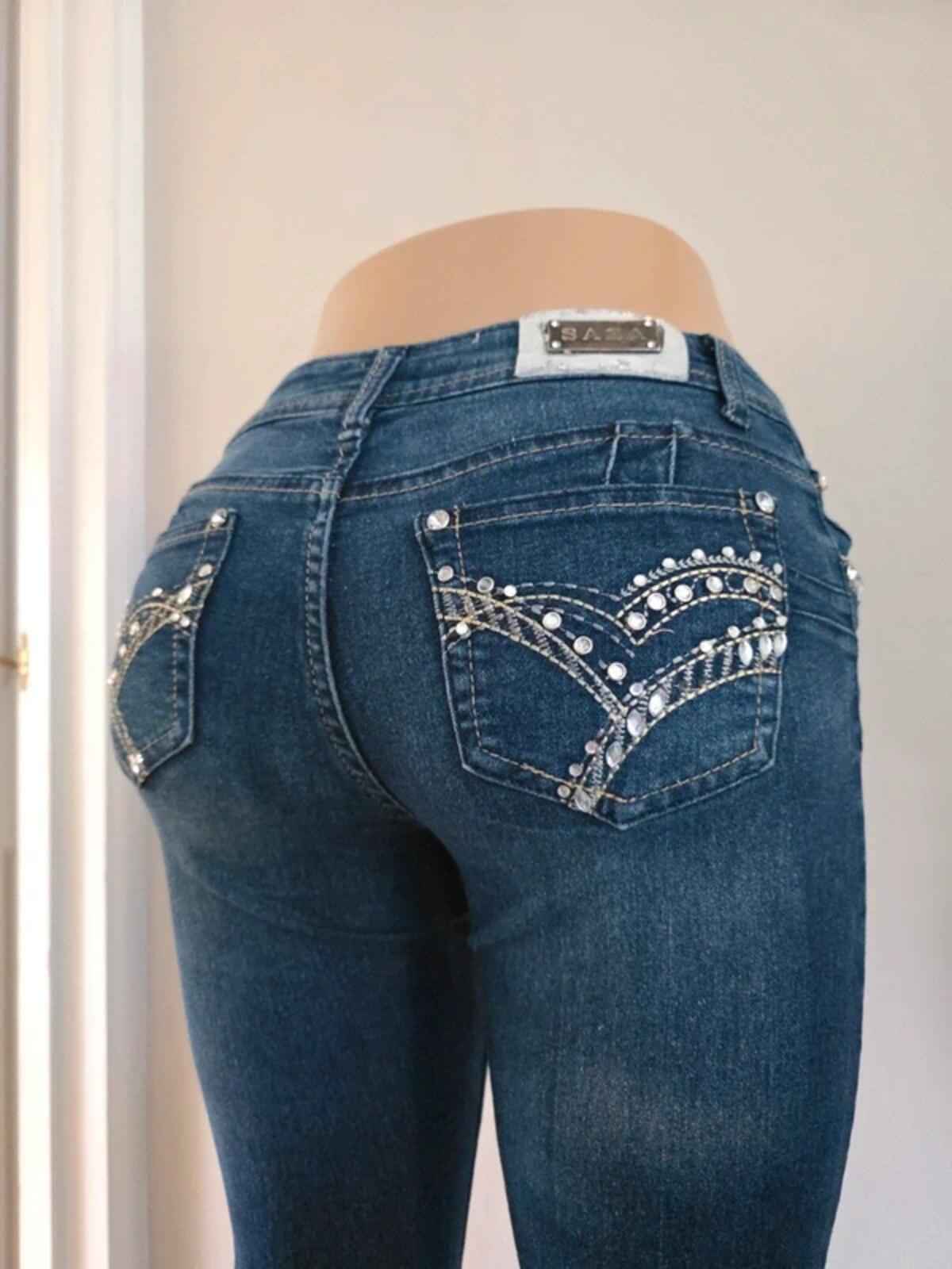 Saza Low Rise Skinny Vintage Y2K Jeans UK Size 6