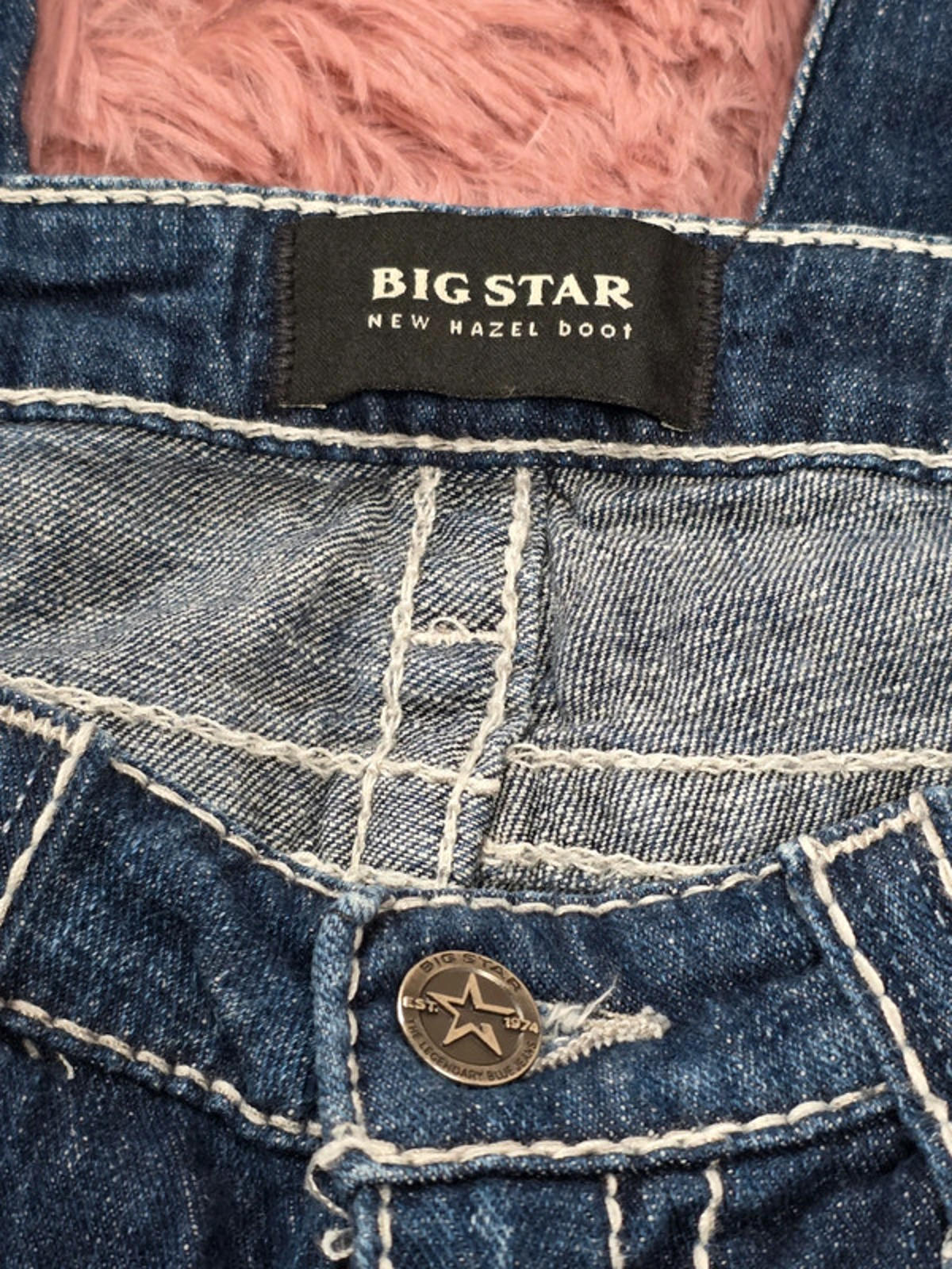 Vintage Y2K Big Star New Hazel Boot Low Rise Bootcut Jeans UK size 12 Petite